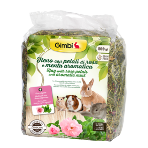 Hays and Herbs > Hay with rose petals and aromatic mint | GIMBORN