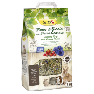 Hays and Herbs > GIMBI Timothy Hay with Vernal Grass 1KG | GIMBORN
