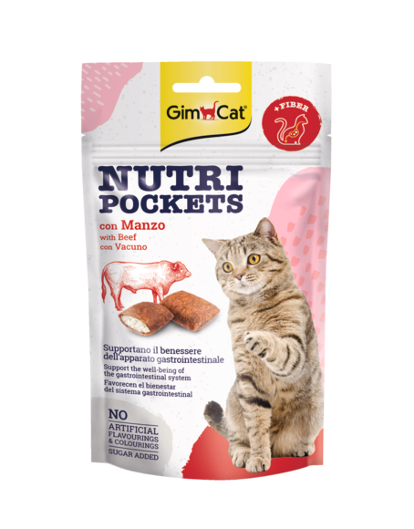 Snacks > Nutri Pockets with Beef 60g | GIMBORN