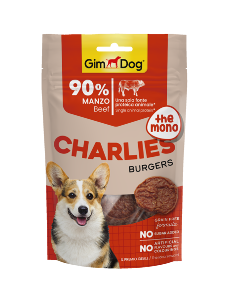 Atıştırmalıklar > CHARLIES THE MONO BURGERS beef 70GR | GIMBORN