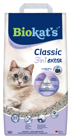 Clumping litters > BIOKAT'S* CLASSIC 3in1 EXTRA 14l | GIMBORN