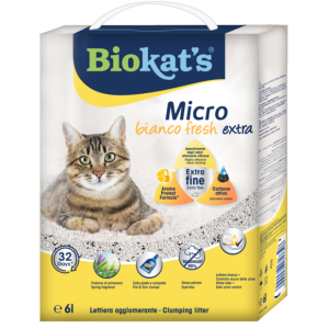 Clumping litters > BIOKAT'S MICRO BIANCO FRESH EXTRA 6L | GIMBORN
