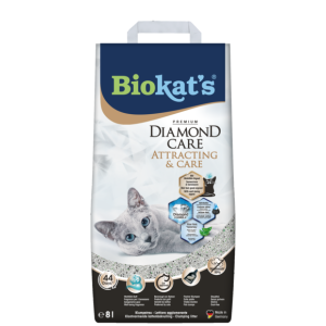 Clumping litters > BIOKAT'S DIAMOND CARE ATTRACT. & CARE 8L | GIMBORN