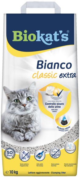 Clumping litters > Biokat's* Bianco Extra 10kg | GIMBORN