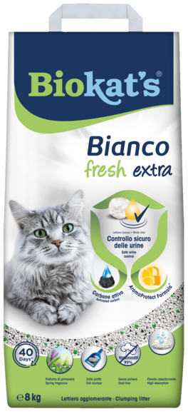 Clumping litters > Biokat's* Bianco Fresh Extra 8kg | GIMBORN