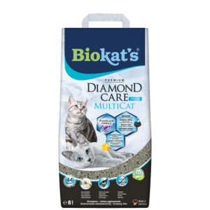 Clumping litters > BIOKAT'S DIAMOND CARE MULTICAT FRESH 8l | GIMBORN