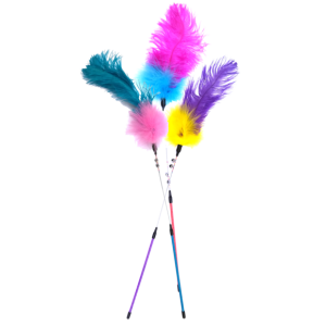 Toys > CAT TEASER W/FEATHERS&BELLS | GIMBORN
