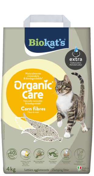 Lettiere agglomeranti > Biokat's* Organic** Care Corn fibres extra 4kg | GIMBORN
